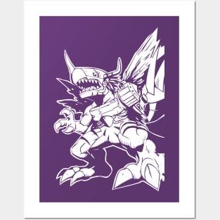 digimon metalgreymon Posters and Art